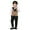 Brown*, variant on RUTAYY Boys 4 Piece Outfit Vest Pants Bow Tie and Suspender Set for Special Occasion Outings Black
