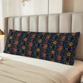 thumbnail image 2 of Honeii Mexican Flower Print Long Body Pillowcase 20x54 in,Body Pillow Cover with Zipper,Large Body Pillowcase,Soft Bed Decorative, 2 of 7
