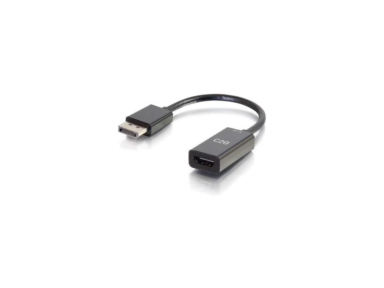 C2G 54431 8in DisplayPort to HDMI Adapter 4K 30Hz Passive - Black