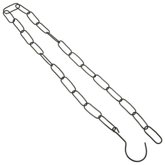 Hemoton Clothing Hanging Iron Chain Heavy Duty Decorative Chain Long Chain for Hanging Clothes Market Shop Garment Hanging Chain with Hook