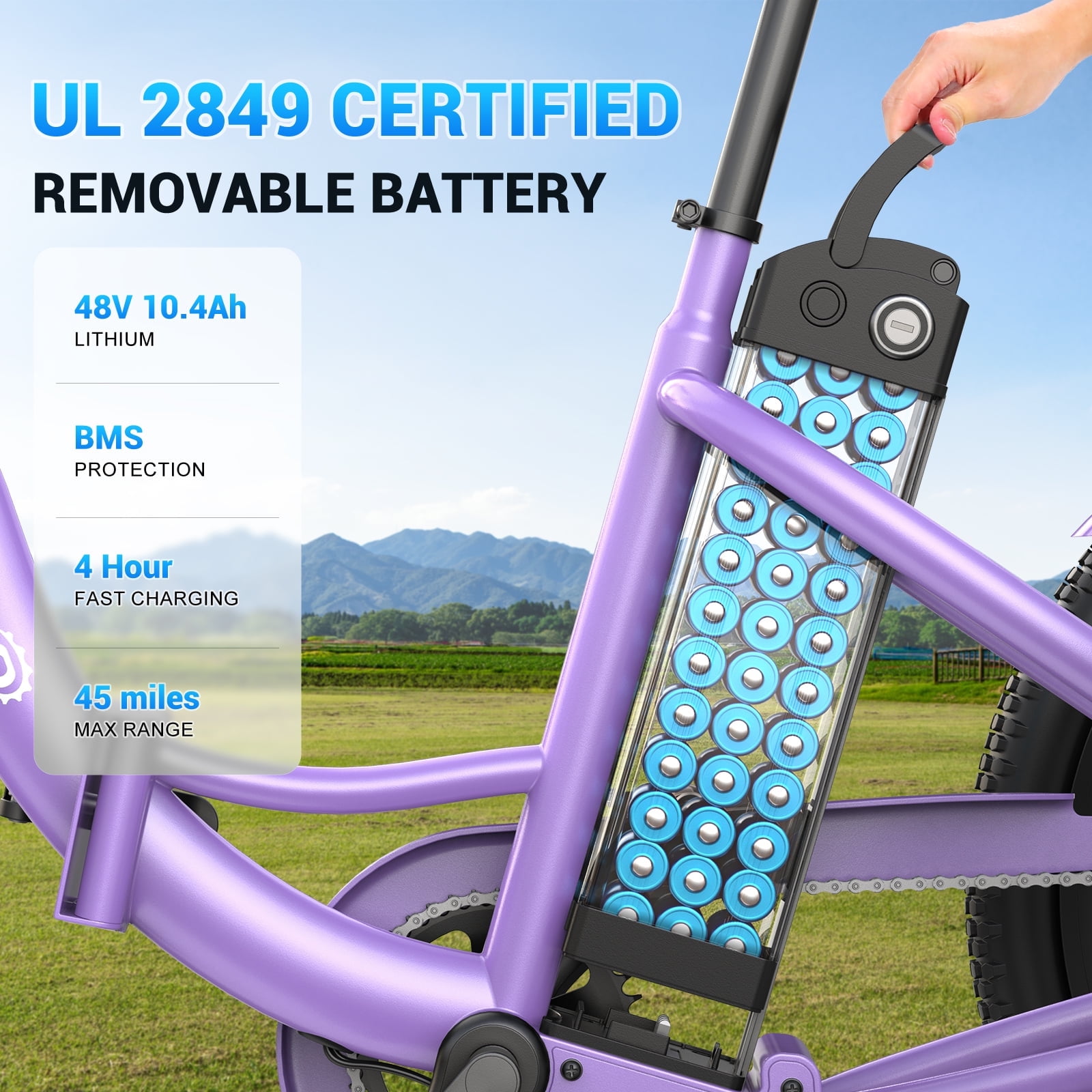 Gocio Electric Tricycle for Adults, Peak 500W Motor E-Trike 48V 10.4AH UL2849 Battery, Cargo Motorized Tricycle,7 Gears 3-Wheel Electric Bike for Adults