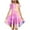 01-Pink—Prime Deals 2025, variant on Mevxay Girls Tie Dye Maxi Dress Summer Short Ruffle Sleeve Crew Neck Layered Dresses for 6-12 Years Pink
