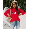 thumbnail image 6 of KimSoong Women Valentine's Day Love Heart Graphic Sweatshirts Crew Neck Long Sleeve Pullover Casual Blouse Tops, 6 of 11