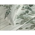 thumbnail image 4 of Ambesonne Sage Green Quilted Bedspread Set 3 Pcs, Muted Fantasy Forest Art, King Size, Eggshell Grey Teal, 4 of 4