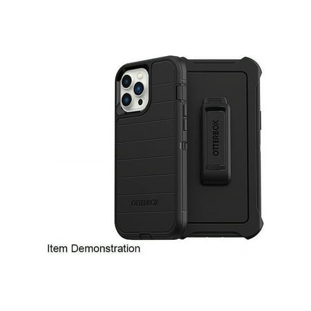 OtterBox - Defender Series Pro Hard Shell for Apple iPhone 13 Pro Max and iPhone 12 Pro Max - Black