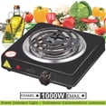 thumbnail image 2 of Hauz - Table de Cuisson Électrique Portable à un Seul Brûleur, 1000 Watts, Noir, 2 of 2