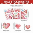 thumbnail image 7 of NookHive Heart-Shaped Static Cling Window Stickers for Valentine's Day & Holidays, Removable Decorative Glass Decals, Home & Party Decor,C, 7 of 7