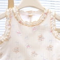 thumbnail image 5 of KPOPLK Girls 2 Piece Summer Outfit Sleeveless Dress Tank Top and Shorts Set, Toddler Little Girls Beach Clothes(3-4 Years,White), 5 of 6