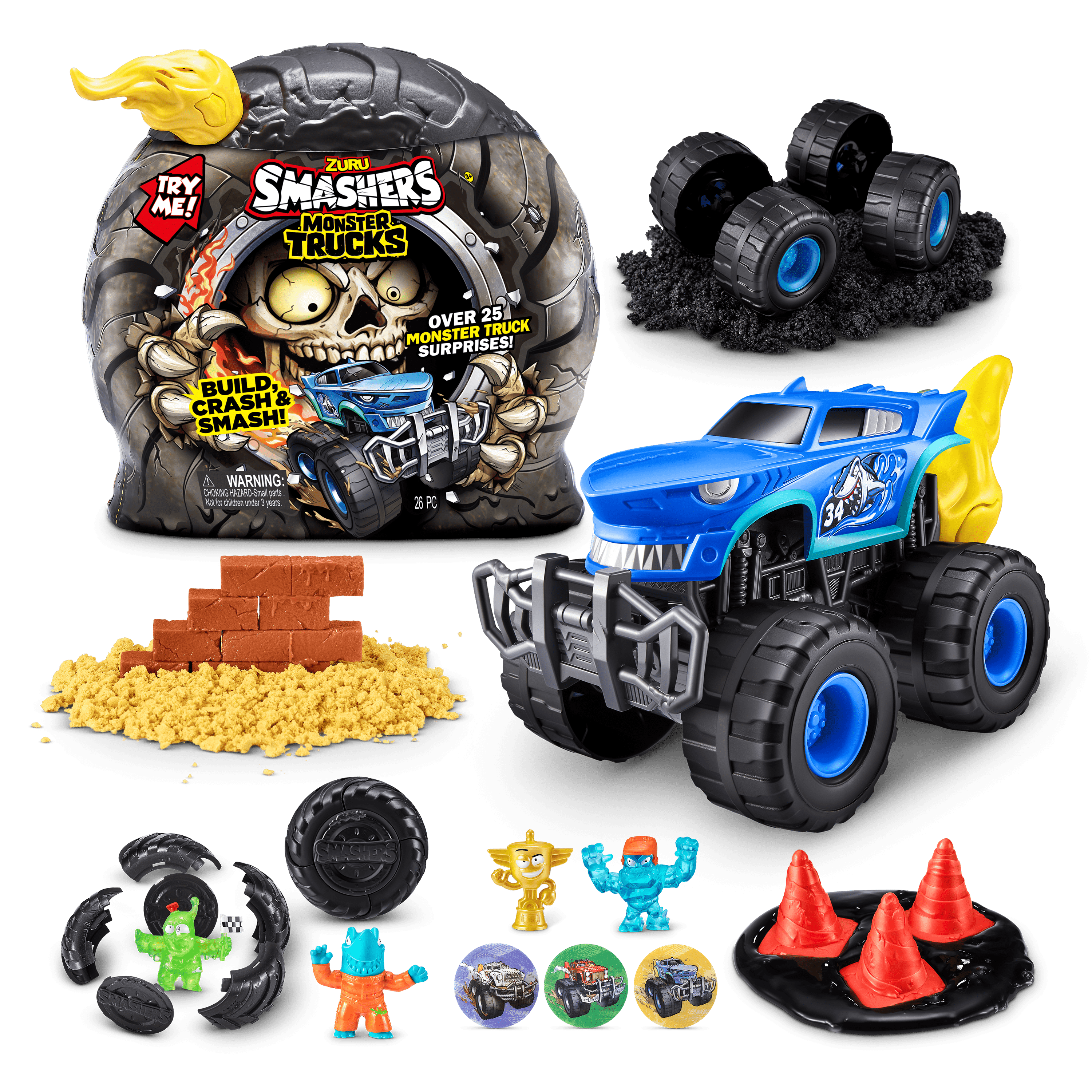 Smashers Monster Truck Surprise with Wheels and Smash Action
