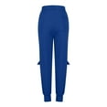 thumbnail image 6 of CLOISE Womens Jogger Sweatpants Baggy Joggers Comfy Petite Low Rise Elastic Bottom Trousers Blue Workout Elastic Waist Solid Sweatpants with Pockets Fashion Classic Long Pants XL, 6 of 9