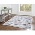 thumbnail image 2 of Linon Laredo Fortin Woven Polyester 6'7"x9'7" Rug in Gray, 2 of 5
