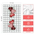 thumbnail image 6 of Sm:)e Valentine's Day Kitchen Dish Towels, 18x26 Inch, Set of 4, Buffalo Plaid Love Hearts Forever, 6 of 6