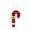 A, variant on Gaecuw Christmas Felt Candy Cane Hanging Ornament, 2.9 Inch Mini Xmas Tree Pendant, Holiday Window Wreath Decor, Polyester, Multicolor A