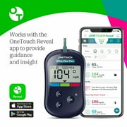OneTouch Ultra Plus Flex Test Kit - Includes Ultra Plus Flex Blood Glucose Meter, 10 Lancets, Lancing Device, 30 Test Strips & Carrying Pouch - Diabetes Care Supplies