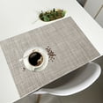 thumbnail image 2 of 4pcs / Set Table Placemats Réutilisable Antidérapant Tissé Résistant aux Taches Pot Titulaire Décoration Intérieure pour la Cuisine, 2 of 7