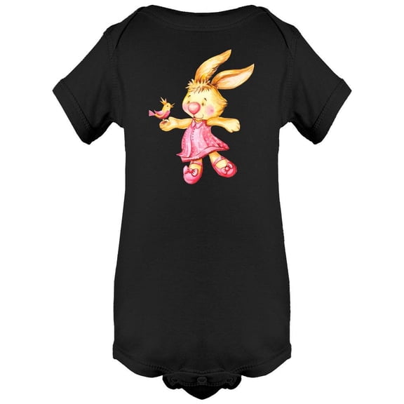 Bunny With A Bird Bodysuit Infant -Image by Shutterstock, Newborn