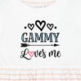 thumbnail image 4 of Inktastic Gammy Loves Me Grandchild Girls Baby Dress, 4 of 5