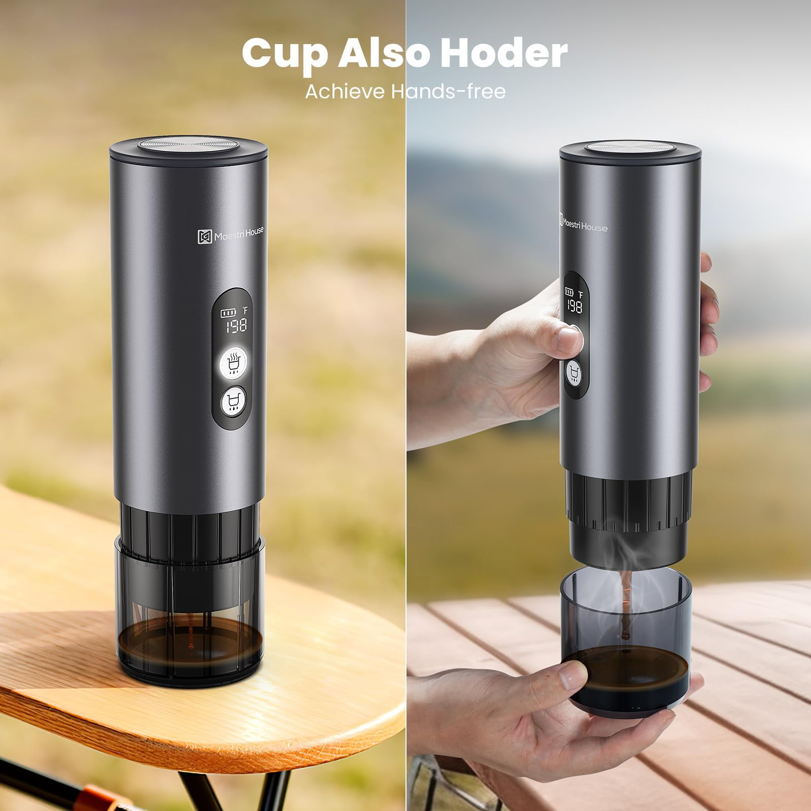 Maestri House Portable 150W, 1-Cup Travel Use Espresso Machine