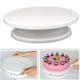 thumbnail image 3 of Base giratoria para tartas de 28 cm (11") antideslizante, redonda, blanca, para decorar la mesa de la cocina. Blanco, 3 of 9
