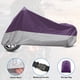 thumbnail image 3 of Motorcycle Cover All Season Universal Weather Waterproof Sun with Storage Bag Fits Up to 96.46'' Motorcycles Vehicle Cover XL Purple Silver Tone, 3 of 7