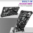 thumbnail image 5 of SaniMore for Samsung Galaxy S23 Ultra Case, Rugged PC & Soft TPU CD Magnetic Cover Built-in Car Mount & Multi-View Kickstand Camouflage Military Grade Shockproof Heavy Duty Protective Shell, Black, 5 of 7