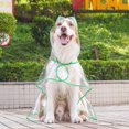 thumbnail image 3 of Transparent Dog Raincoat for Large Dogs Golden Retriever Labrador Waterproof Rain Jacket with Reflective Strips Outdoor Pet Clothes Green XS, 3 of 4