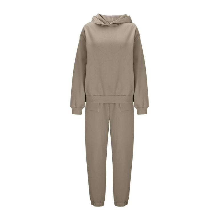 Gray Juniors Pants Hoodies Outfit Sweatshirts Sweatsuits for Women