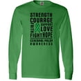 thumbnail image 3 of Inktastic Cerebral Palsy Awareness Strength Support and Courage Long Sleeve T-Shirt, 3 of 5