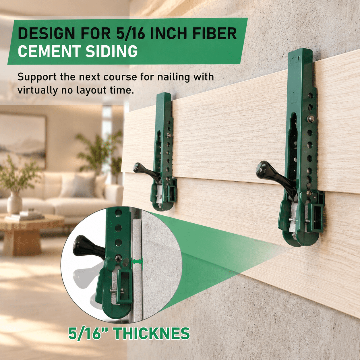 Siding Installation Lap Gauge for Fiber Cement Siding, 5/16-Inch ...