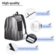 thumbnail image 3 of Easygdp Monochrome Abstract Lines Mochila de Lona Resistente para Laptop, Compatible con Laptops de 15 a 17 pulgadas, Ideal para Escuela, Trabajo y Viajes-Medium, 3 of 5