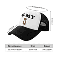thumbnail image 3 of I Love My Bordeaux Dog Funny Trucker Cap Hat, 3 of 5