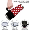 thumbnail image 6 of humcustom 40 oz Tumbler with Handle and Straw Leak Proof 40 oz Black and Red Polka Dot Cup Insulated Stainless Steel Coffee Travel Polka Dot Mug Slim 40oz Tumbler with Handl Print Stuff Gift for Women, 6 of 6
