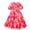 Red b, variant on Spazoro Kids Girls Dresses, Butterfly Print New Style Round Neck Puff Sleeve Princess Dress for Child Girls Red Size 9 T