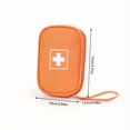 thumbnail image 4 of Pequeña bolsa portátil de almacenamiento de medicamentos de tela Oxford, bolsa cuadrada de color sólido para exteriores para organizar medicamentos verde, 4 of 5