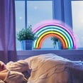 thumbnail image 3 of Letrero de pared LED Baoblaze arcoíris multicolor luz fría decoraciones de dormitorio, 3 of 8