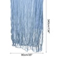 thumbnail image 2 of Unique Bargains 11Ft Cheesecloth Table Runner 35'' x 134'' Rustic Gauze Tablecloth Dusty Blue, 2 of 7