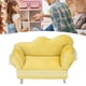thumbnail image 4 of Mini silla en miniatura franela suave muebles para casa de muñecas decoración caja de almacenamiento de joyería amarillo crema ANGGREK  Otros, 4 of 8