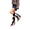 black, variant on Women's Graffiti Canvas Slouch Boots, Folded Cuff Stacked Ankle Booties