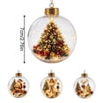 thumbnail image 2 of Light‑Up 3D Christmas Ball Ornament,Acrylic Hanging Christmas Story Ornament,Battery Operated Glowing Christmas Tree Scene Decoration For Holiday Home Indoor Decor(Angel-2.76"), 2 of 2