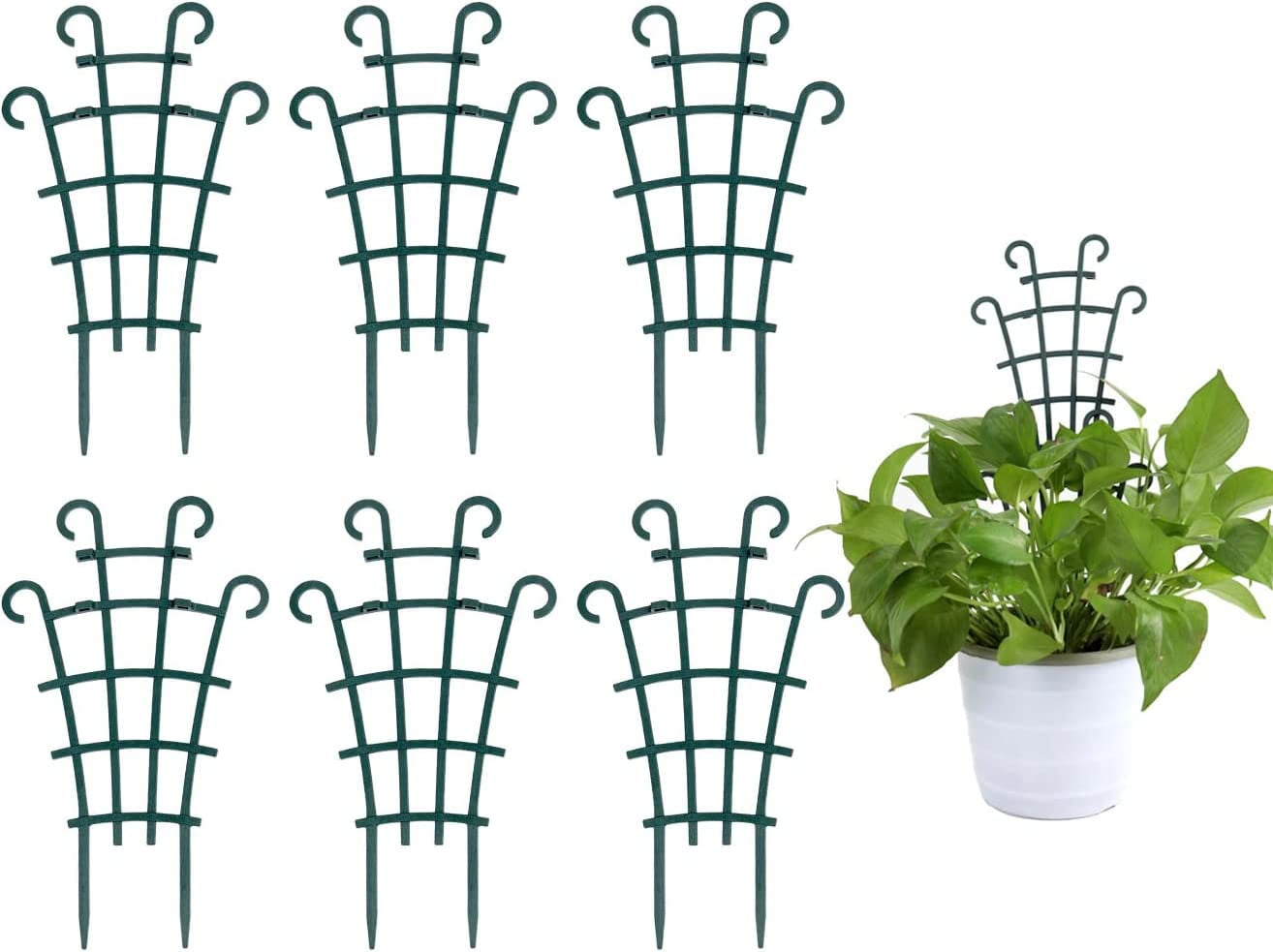 Indoor Small Trellis, 6Pcs Plant Trellis for Climbing Plants Indoor