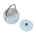 thumbnail image 3 of Hervidor de agua portátil multiusos de aleación de aluminio de grado alimenticio de 0,9 l para acampar, picnic, senderismo al aire libre, color azul cielo, 3 of 14