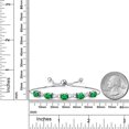 thumbnail image 4 of Gem Stone King 925 Sterling Silver Green Nano Emerald Bracelet for Women (3.00 Cttw, Gemstone May Birthstone, Oval 7X5MM, Fully Adjustable up to 9 inches), 4 of 5