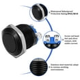 thumbnail image 4 of 1Pcs Black Metal Momentary Push Button Switch for Circuit Control 0.71 in L*W*H, 4 of 8