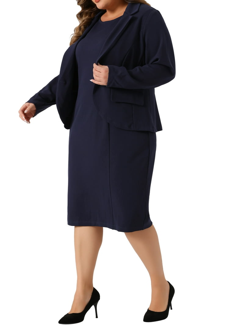 blue blazer dress outfit Whitney Maxi Dress main image 1
