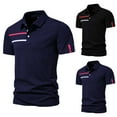 thumbnail image 6 of Sngxgn Men's Short Sleeve Fit Polo Shirt(Navy,XL), 6 of 6