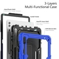 thumbnail image 6 of For Samsung Galaxy Tab S10 Ultra/S9 Ultra/S8 Ultra Case 14.6 inch, 360 Rotating Shockproof Cover with Stand, Screen Protector, Shoulder Strap (SM-X920/X910/X900), Blue, 6 of 7