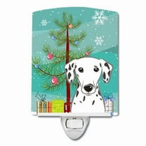 Christmas Tree and Dalmatian Ceramic Night Light