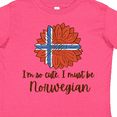 thumbnail image 4 of Inktastic I'm So Cute, I Must Be Norwegian Sunflower Boys or Girls Toddler T-Shirt, 4 of 5