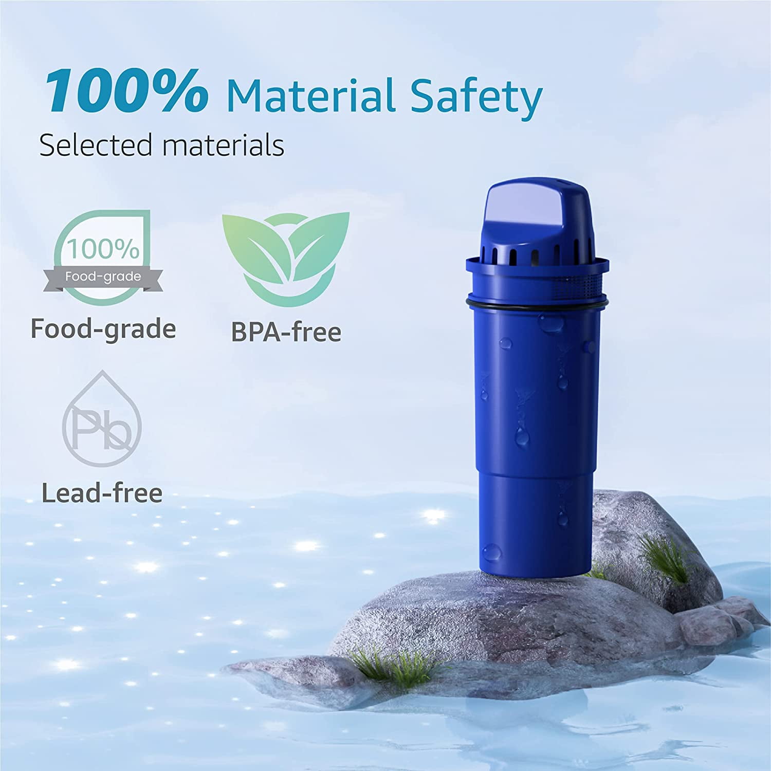 KYPIHI クレオパトラ 100ml AQUA CREST NSF Certified Pitcher Water Filter Replacement