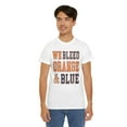 thumbnail image 7 of DJH Apparel | We Bleed Orange / (Navy) Blue Unisex Heavy Cotton Tee, 7 of 7